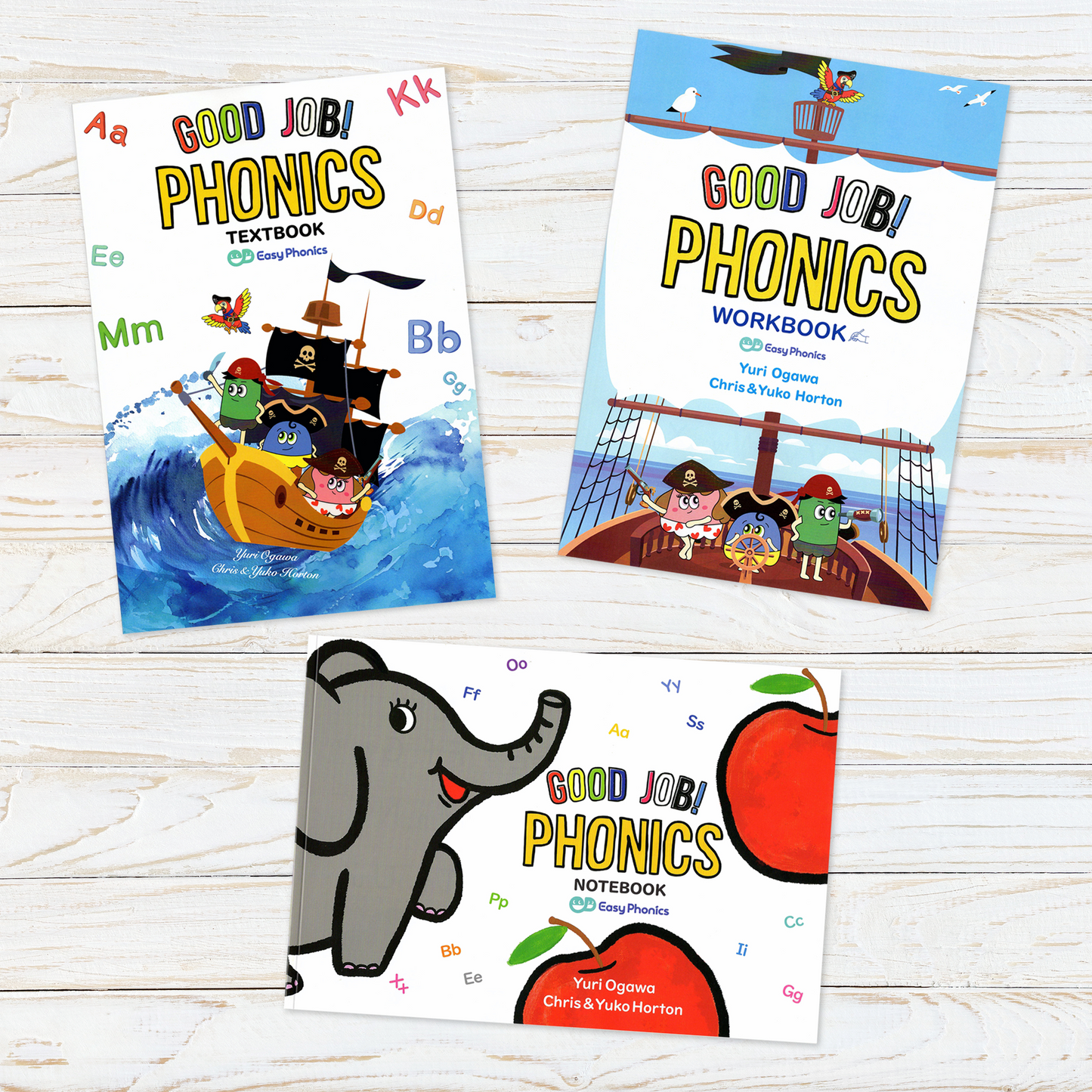 GOOD JOB PHONICS 教科書・ワークブック・ノート 3点セット