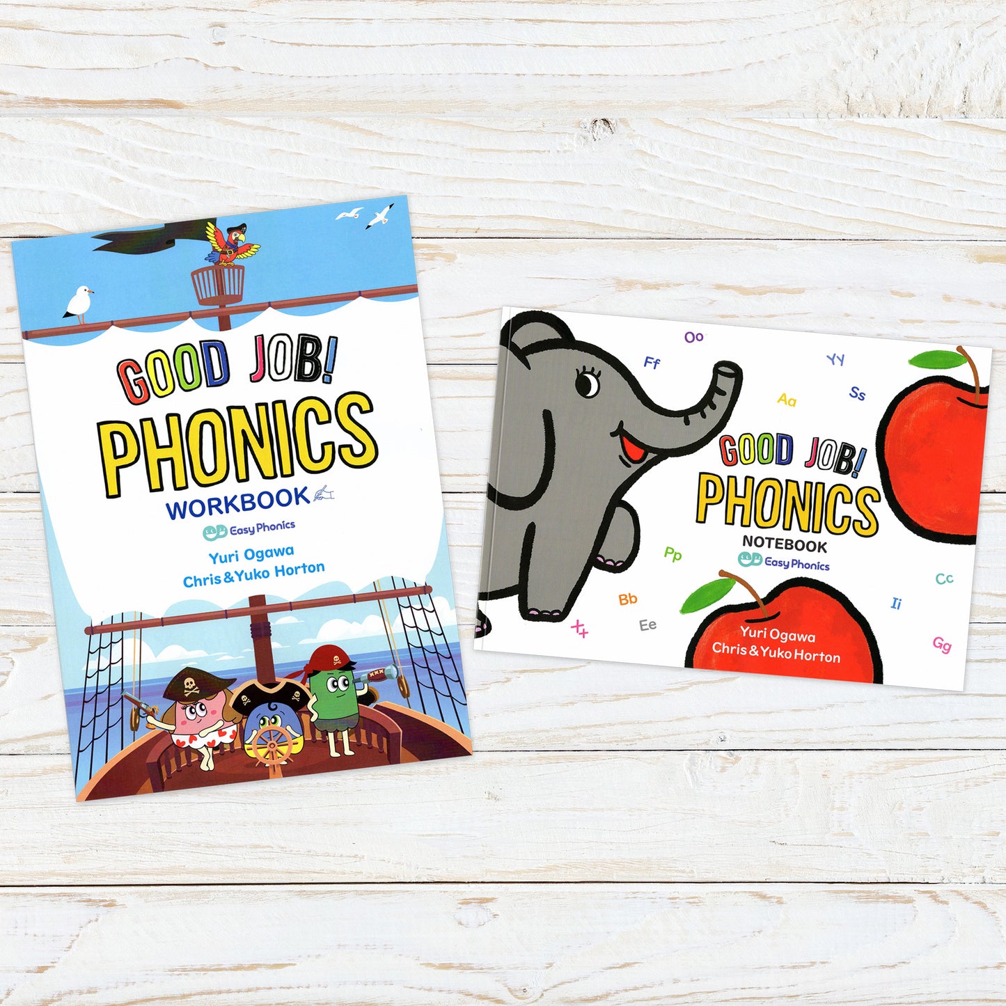 【兄弟セット】GOOD JOB PHONICS ワークブック・ノート 2点セット